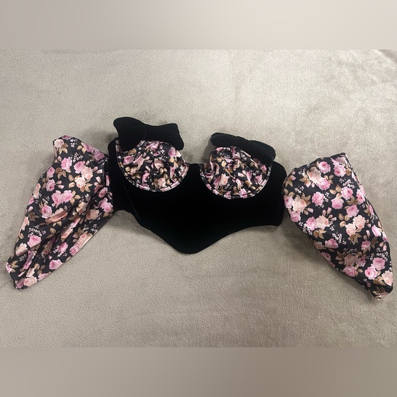 For Love & Lemons Kate Corset Crop Top - Picture 3 of 7